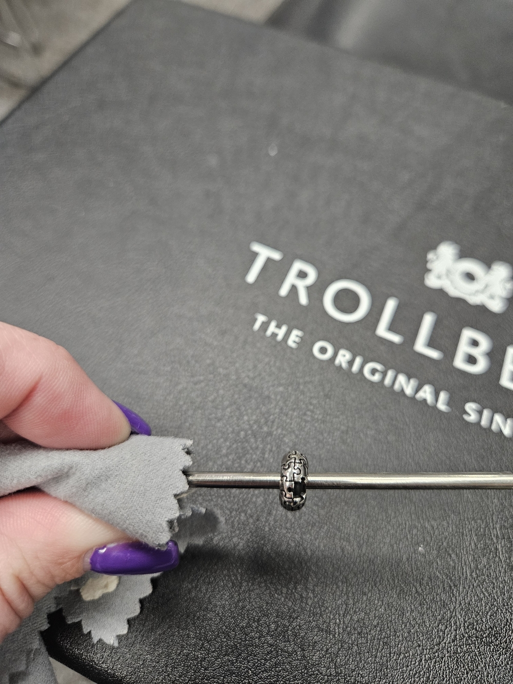 Trollbeads Silver Puzzle Spacer Bead .925 silver